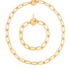 Small Gold Oval Linked Set