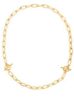Small Gold Oval Linked Set