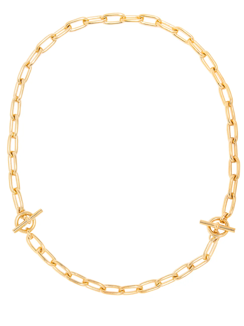 Small Gold Oval Linked Set