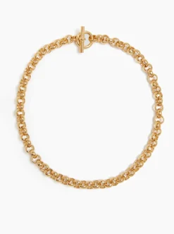 Small Gold Rolo Link Necklace