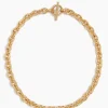Small Gold Round Chain Necklace