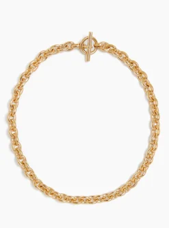 Small Gold Round Chain Necklace