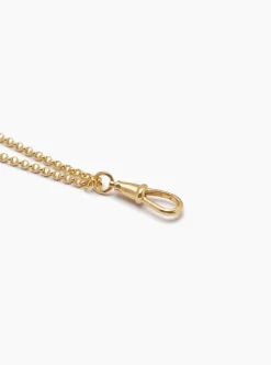 Small Gold T-bar on Belcher Clipt Necklace
