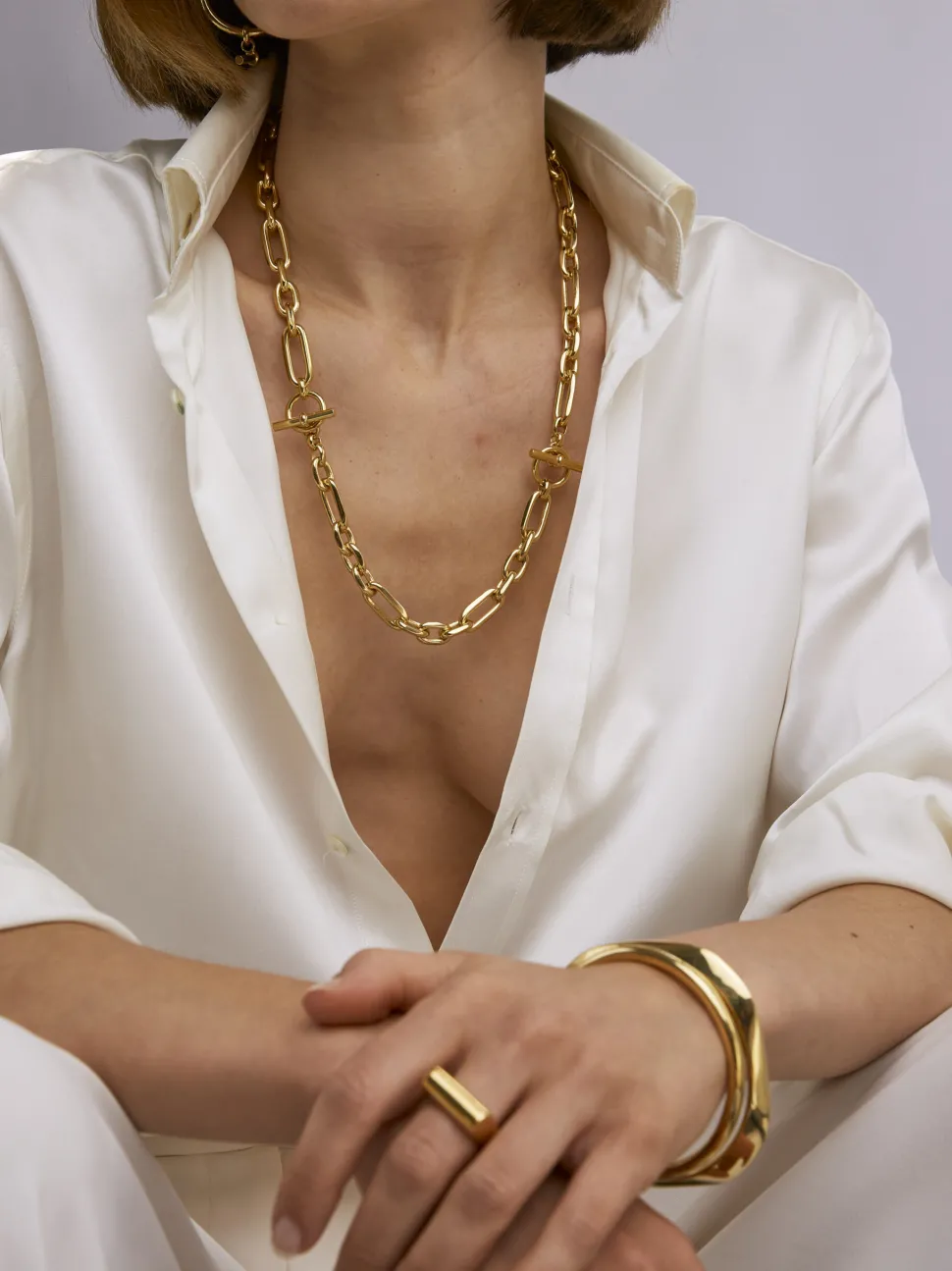 Small Gold Watch Chain Set