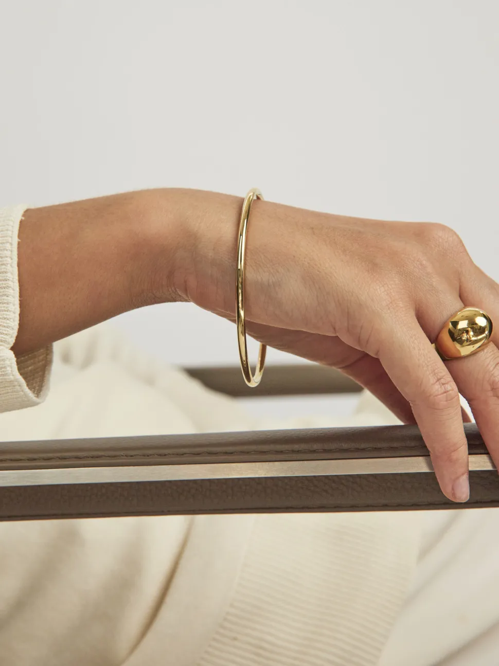 Small Plain Gold Bangle