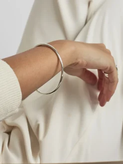 Small Plain Silver Bangle