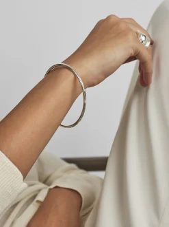 Small Plain Silver Bangle