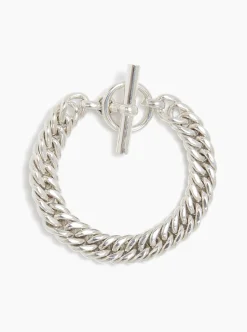 Small Silver Curb Link Bracelet