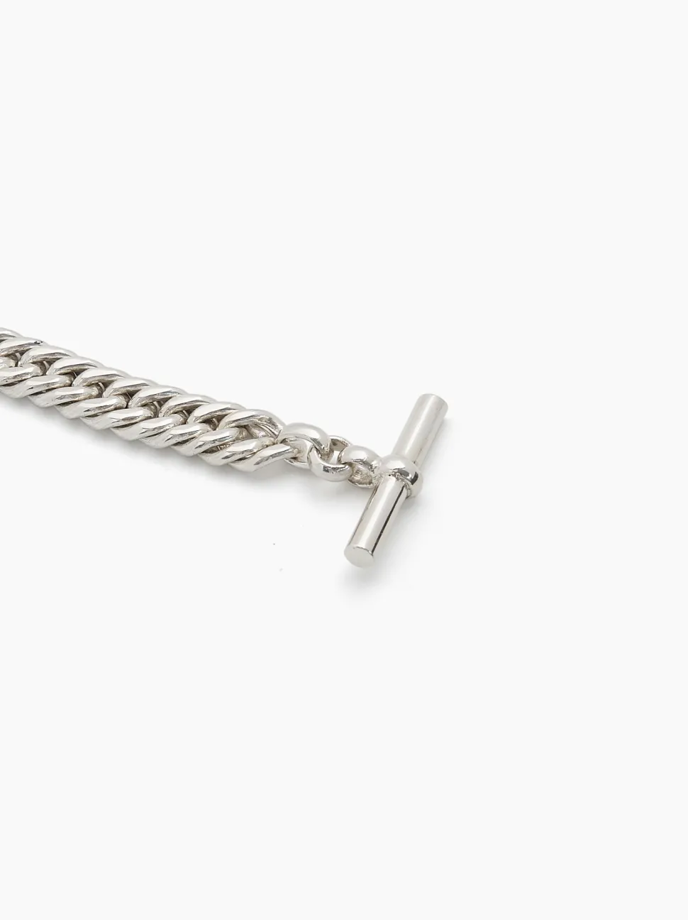 Small Silver Curb Link Bracelet