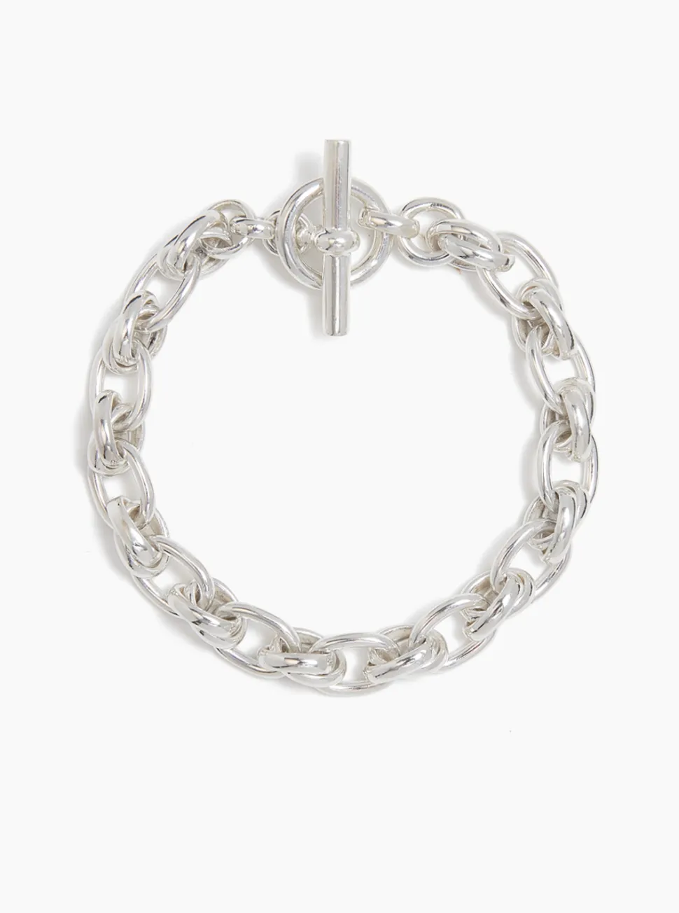 Small Silver Double Link Bracelet