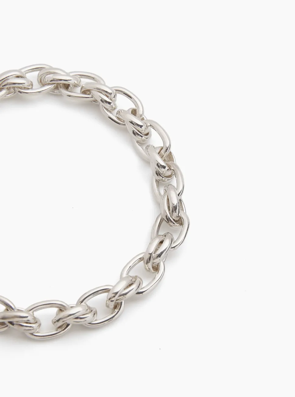 Small Silver Double Link Bracelet