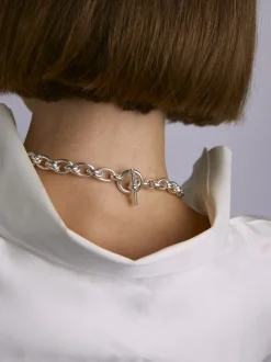 Small Silver Double Link Necklace