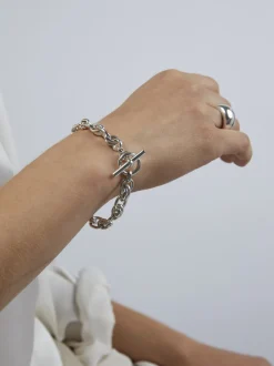 Small Silver Double Link Bracelet