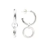 Small Silver Eternity Earrings