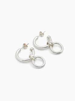 Small Silver Eternity Earrings
