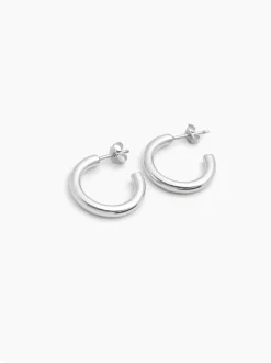 Small Silver Hoop Earrings