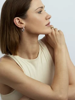 Small Silver Hoop Earrings