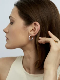 Small Silver Hoop Earrings