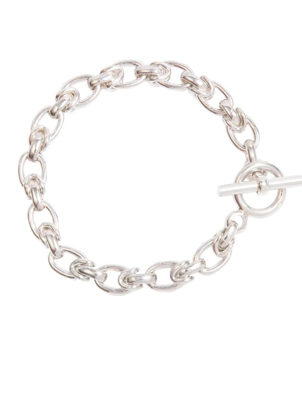 Small Silver Interlock Bracelet