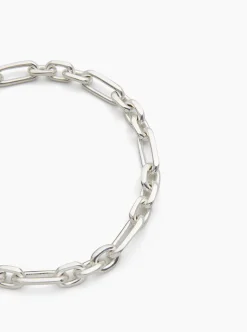 Small Silver Plated Watch Chain Necklace