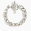 Small Silver Round Link Bracelet