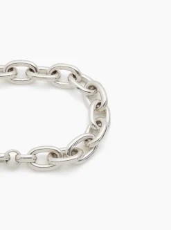 Small Silver Round Link Bracelet