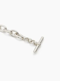 Small Silver Round Link Bracelet