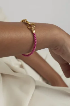 Tilly Sveaas Fuchsia Gold Friendship Bracelet