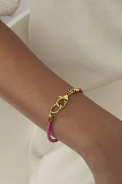 Tilly Sveaas Fuchsia Gold Friendship Bracelet