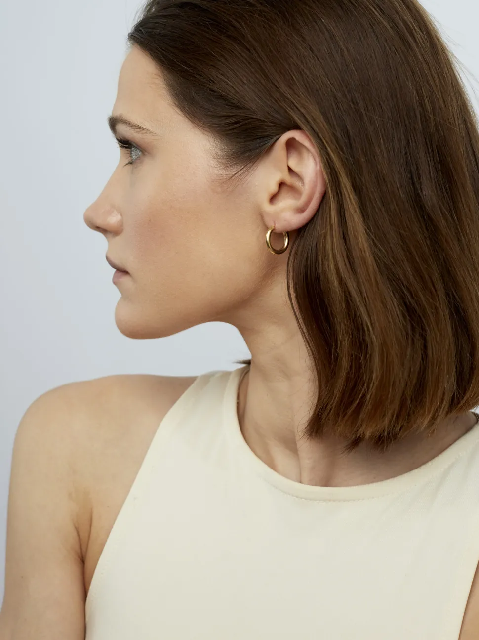 Tiny Gold Hoop Earrings
