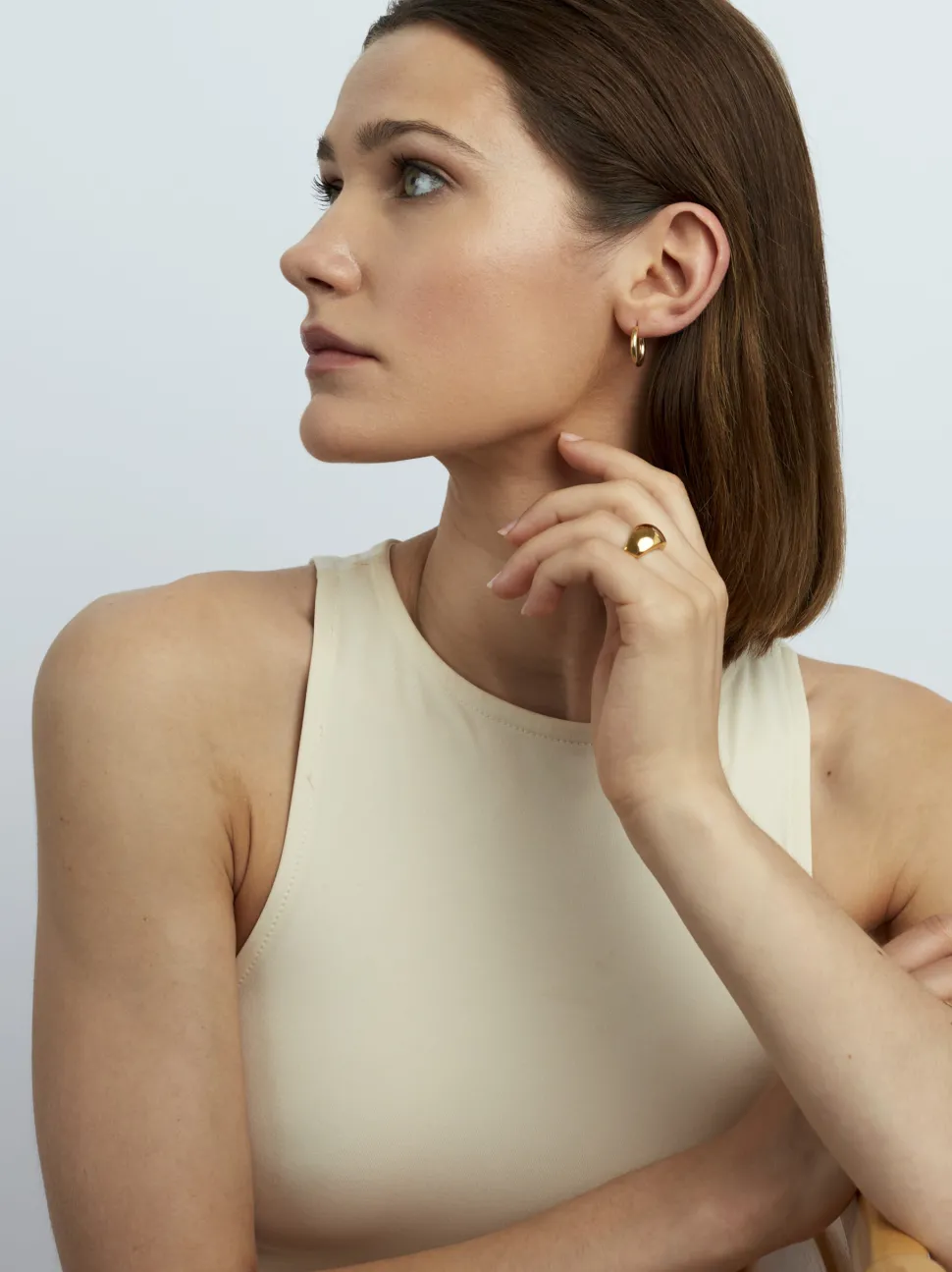 Tiny Gold Hoop Earrings