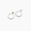 Tiny Silver Hoop Earrings