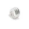 Triple Silver Slice Ring